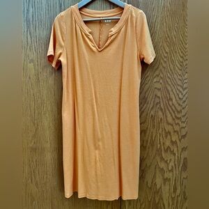 EUC Three Dots Orange T-Shirt Dress, size Large